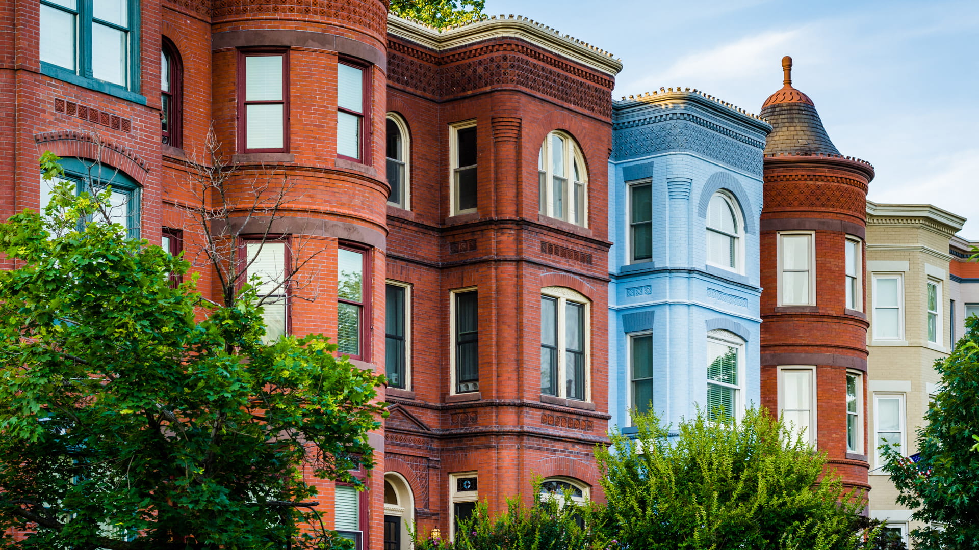 Washington, D.C. rowhouses near Capitol Hill