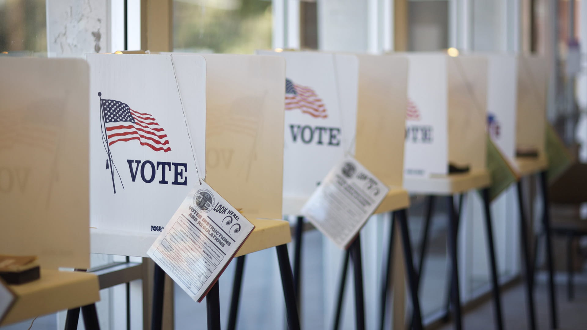 Voting booths