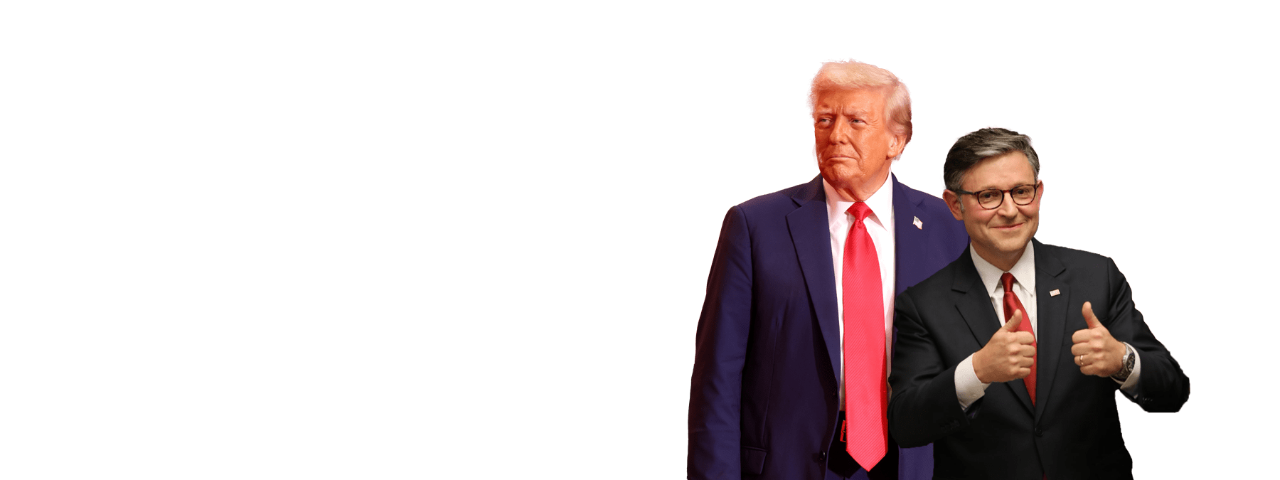 Donald Trump and Mike Johnson